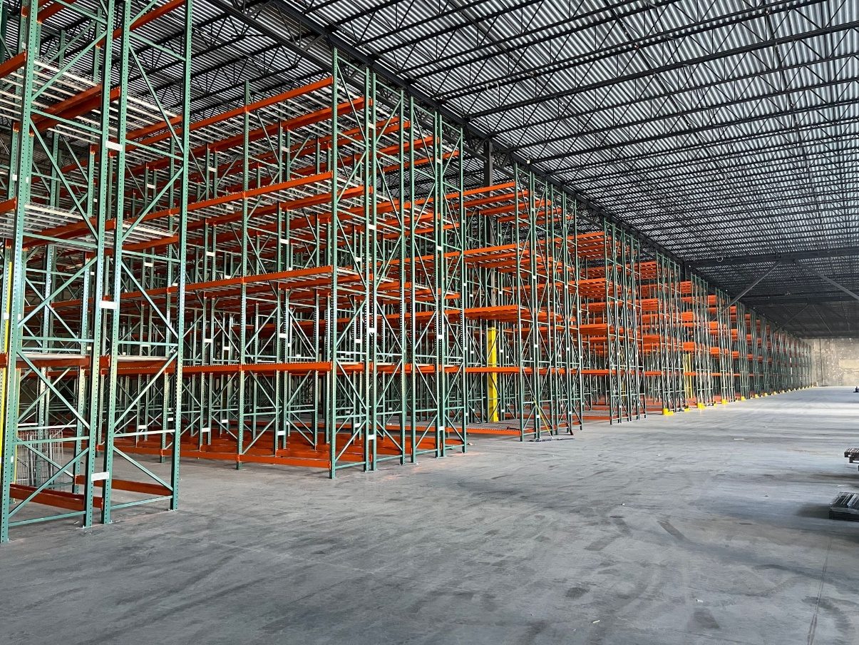Double-Deep Pallet Racking warehouse storage system